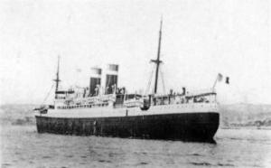 El buque Ipanema en el que Montilla embarcó en Burdeos al exilio en México